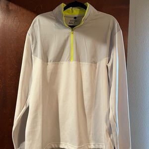 White Nike 1/4 zip, XL